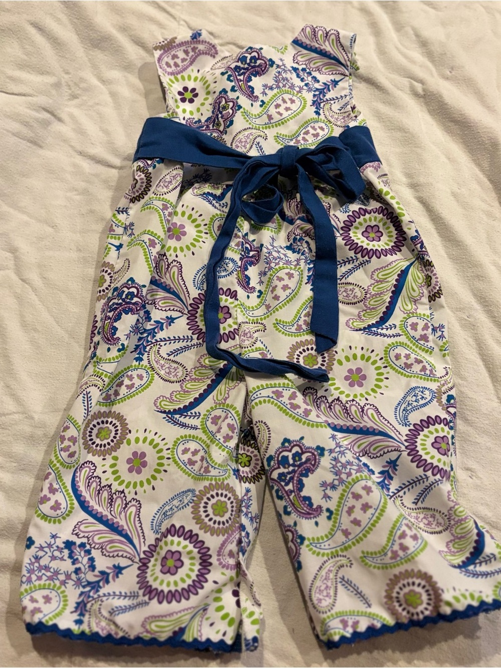 Stellybelly Paisley Print Romper size 12 months